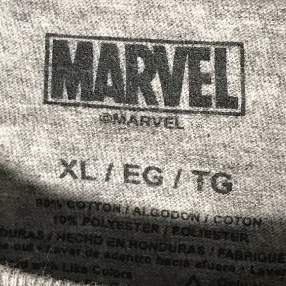 Marvel Iron Man Stark Industries Gray Short Sleeve Tee T Shirt - Picture 4 of 5